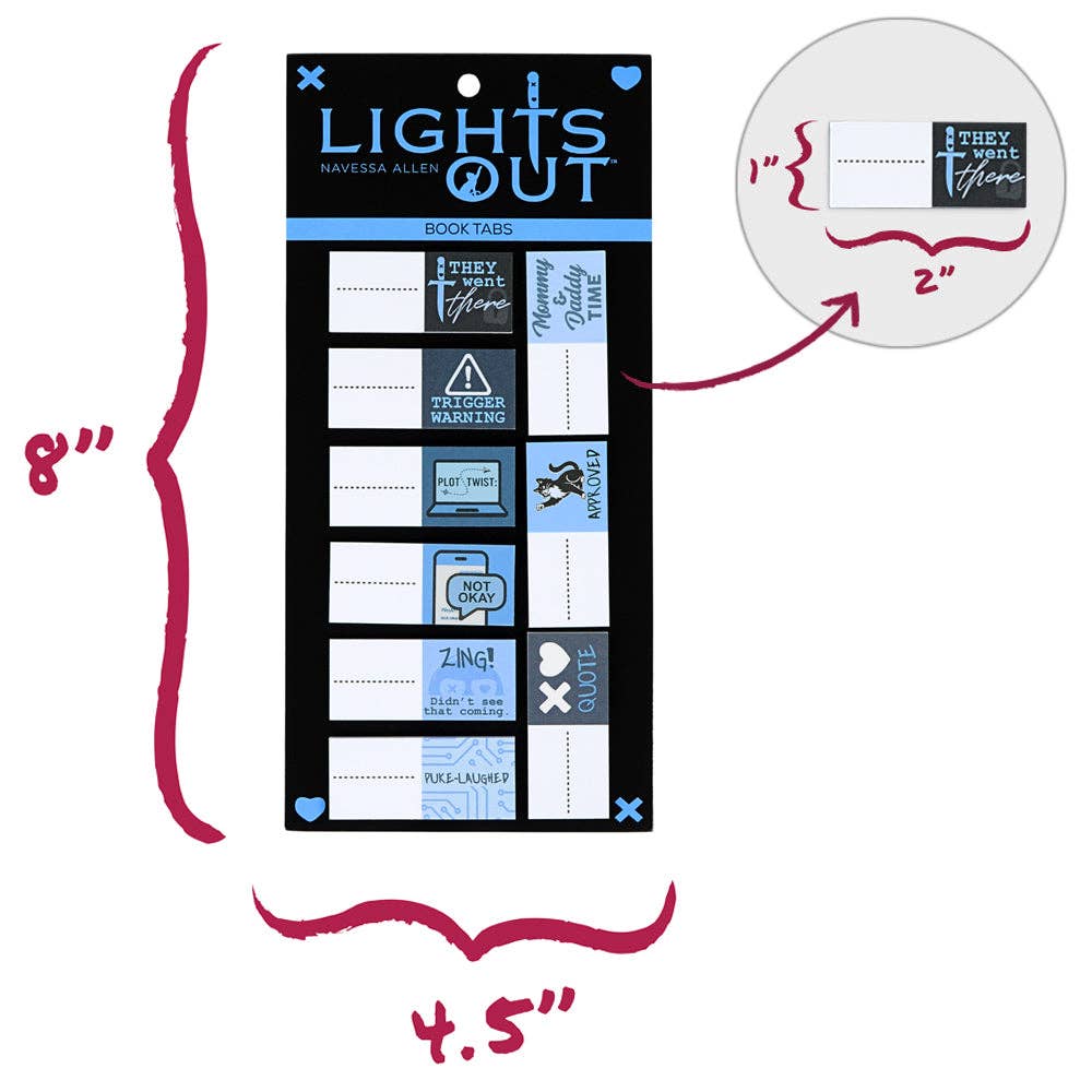 ConQuest Journals - Lights Out Book Annotation Tabs (270-Pack)
