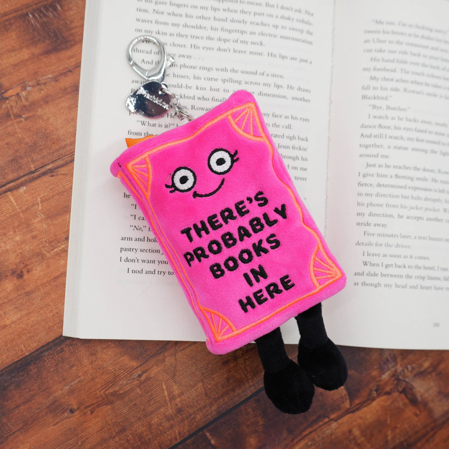 Punchkins - "There's Probably Books In Here" Book Plush Bag Charm