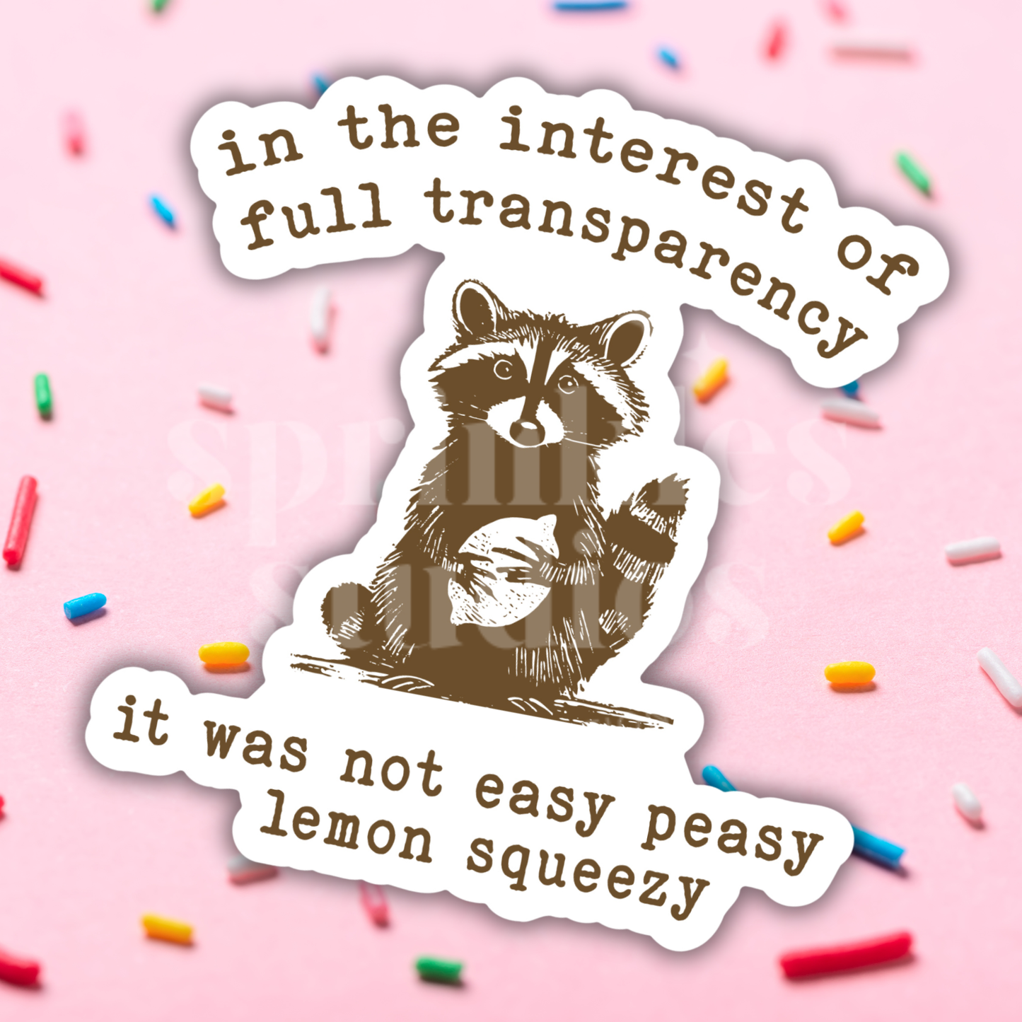 Lemon Squeezy Vinyl Sticker
