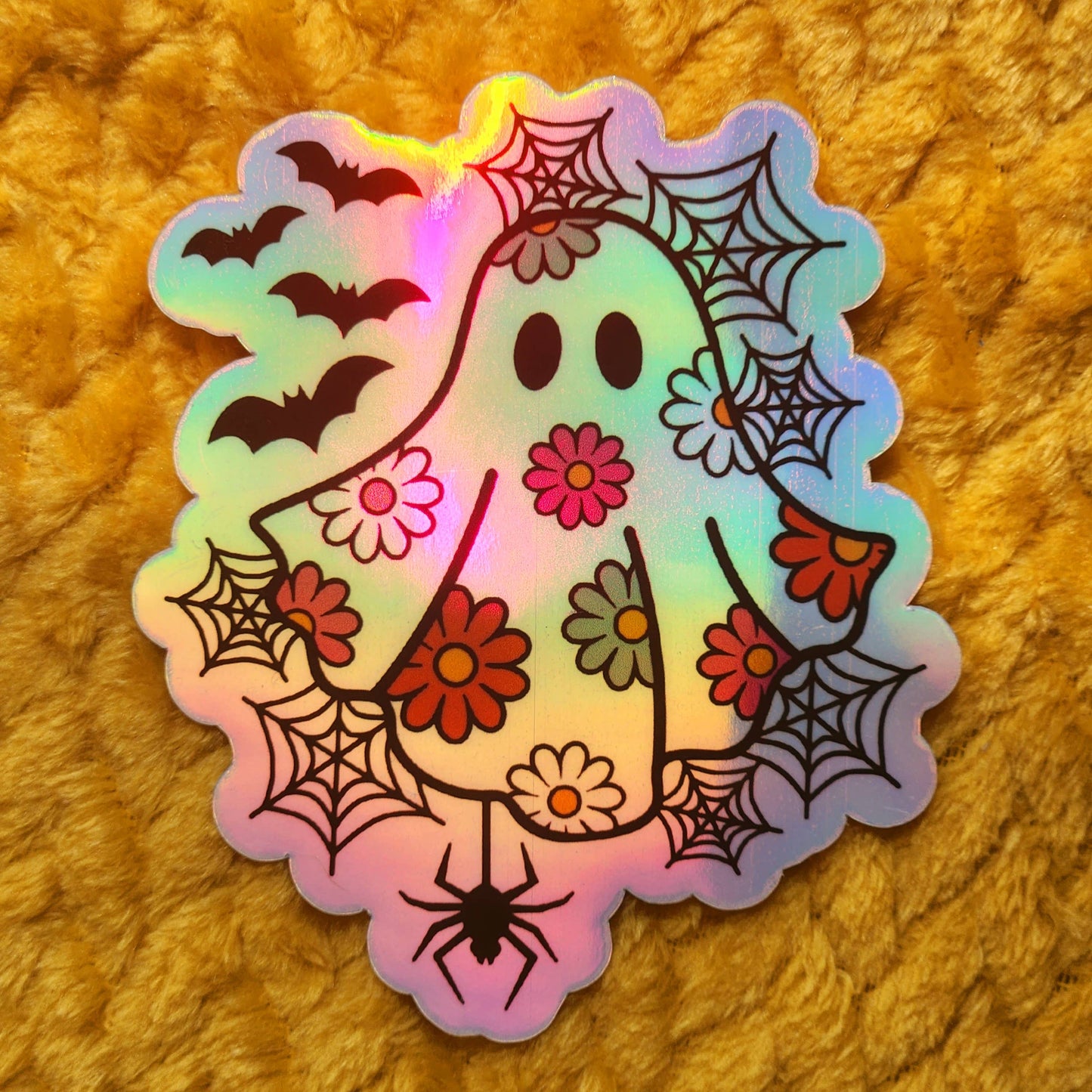 Cute retro ghost sticker hydroflask planner cute milennial