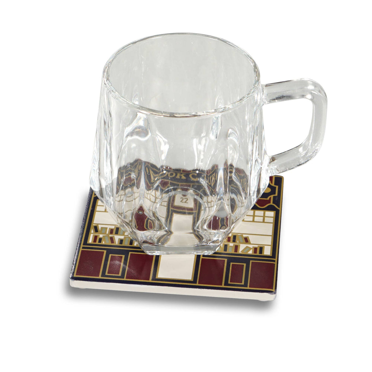 Half Moon Bay By Design - Book Club Ceramic Coaster - Bookshop Design