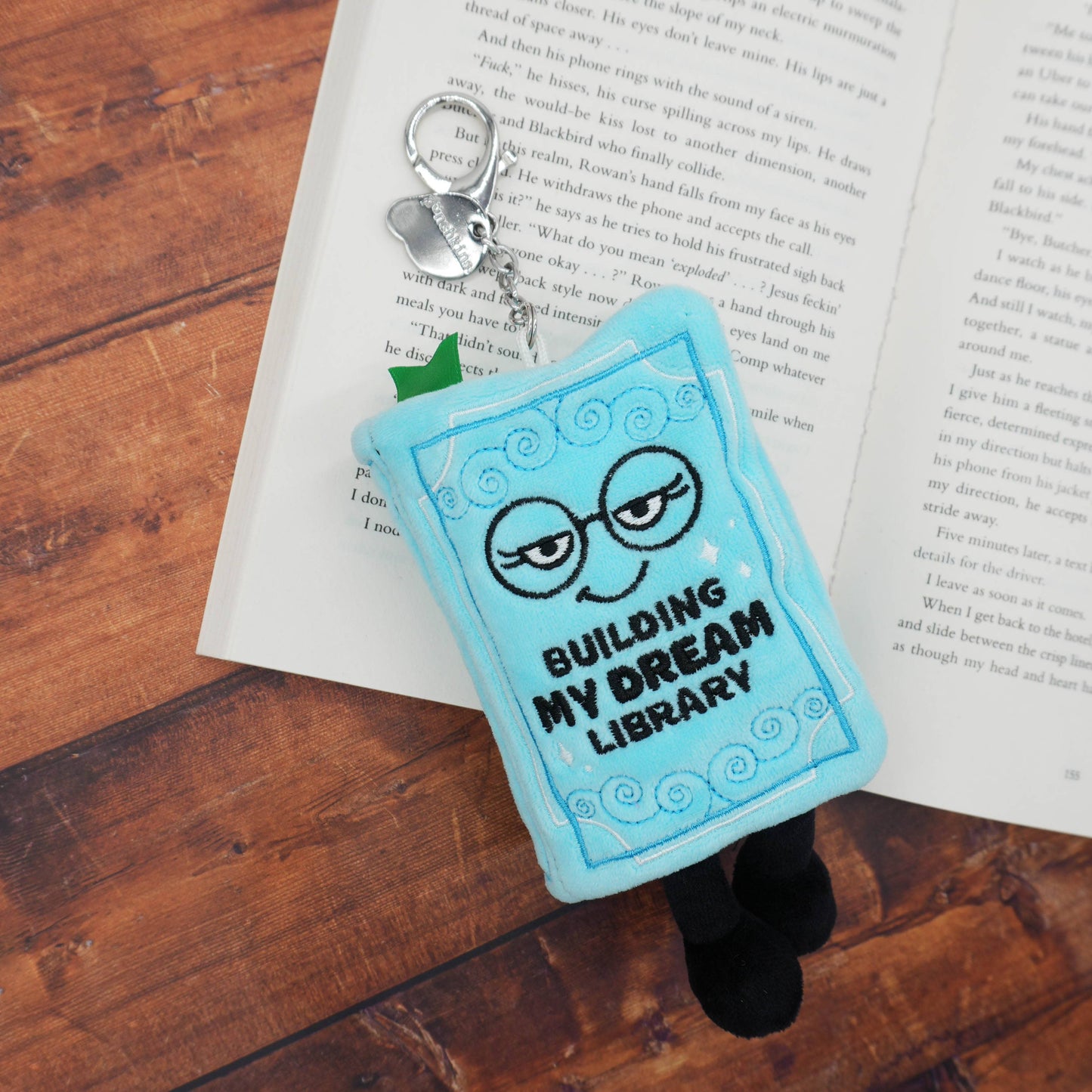 Punchkins - "Building My Dream Library" Book Plush Bag Charm
