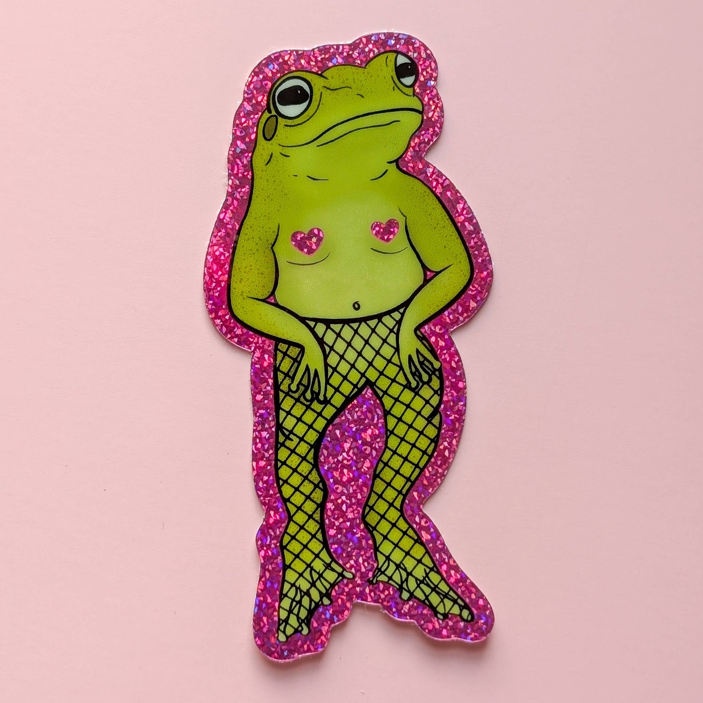 Luxe Trauma - Sexy frog sticker glitter pride funny cute