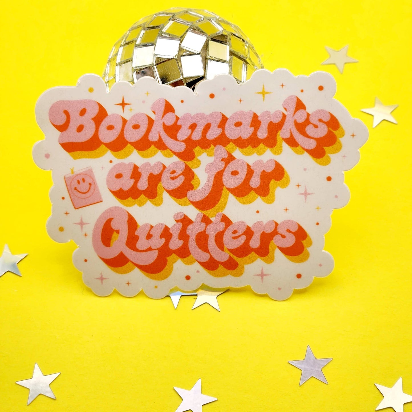 Bookmarks are for quitters sticker hydroflask planner cute