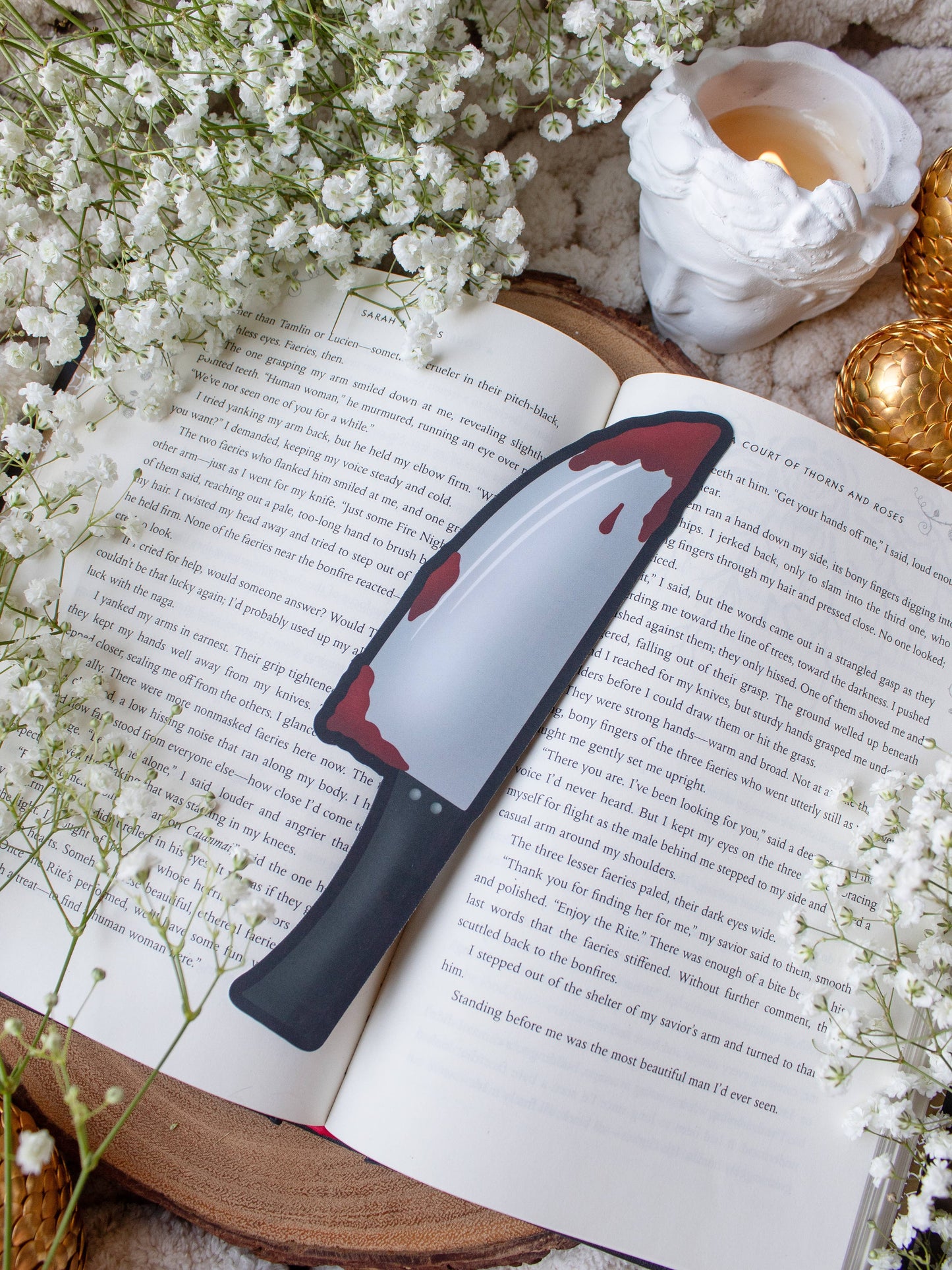 Knife Spooky Halloween Die-Cut Bookmark