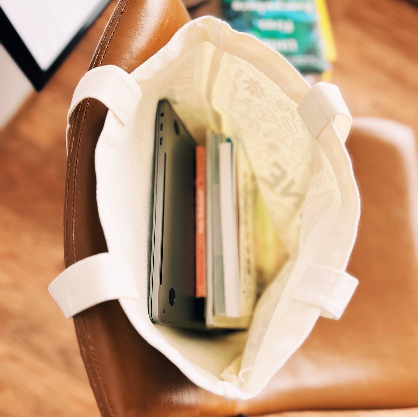 More Caffeine More Chapters Tote Bag // Totes // 100% Cotton // Sustainable // Eco-Friendly // Canvas Bag // Book lover // Coffee // Tea