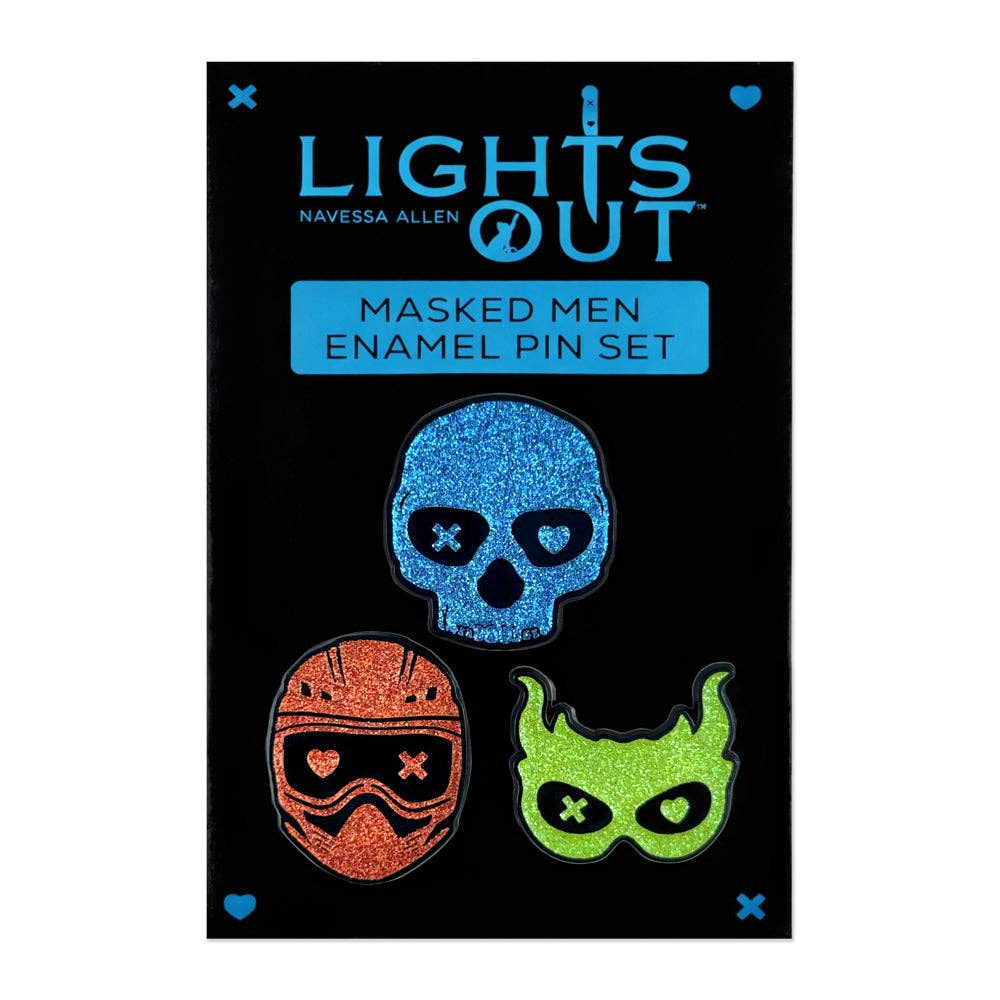ConQuest Journals - Into Darkness Series: Masked Men of Darkness Enamel Pins (3-Pack)