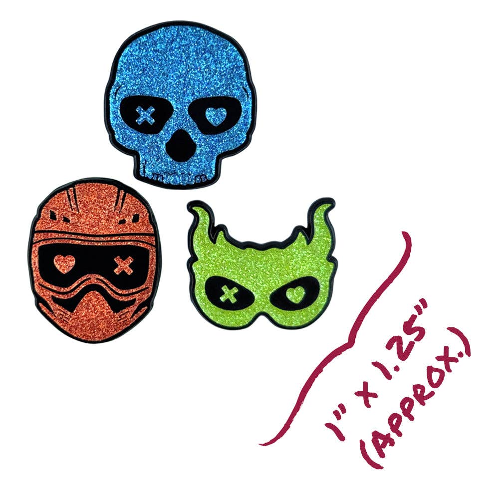 ConQuest Journals - Into Darkness Series: Masked Men of Darkness Enamel Pins (3-Pack)