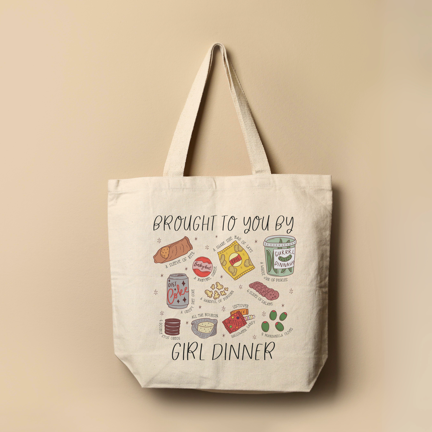 Brought to You By Girl Dinner Tote Bag