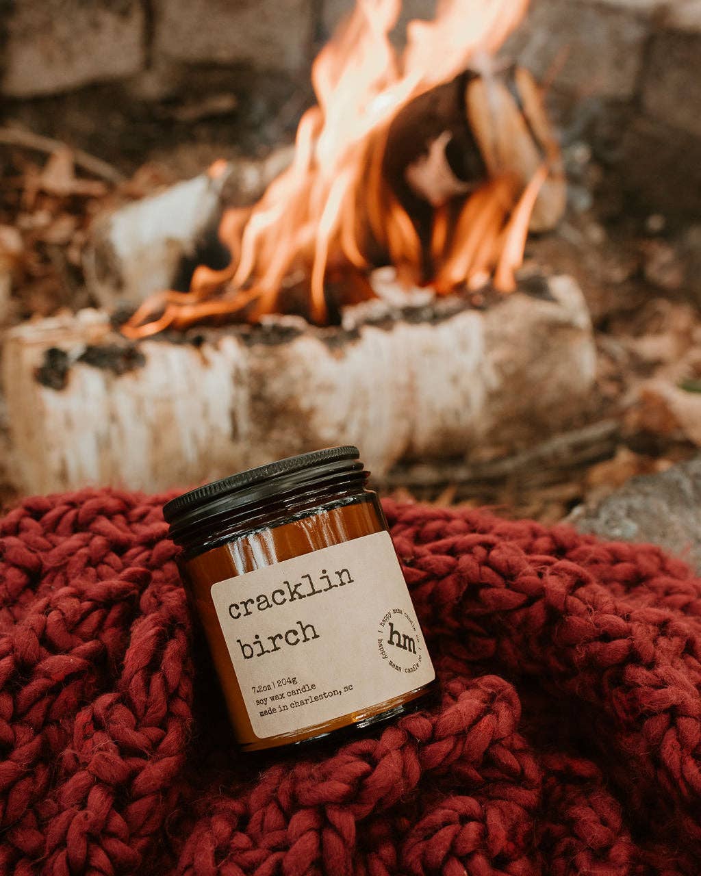 Happy Mama Candle Co - Cracklin Birch