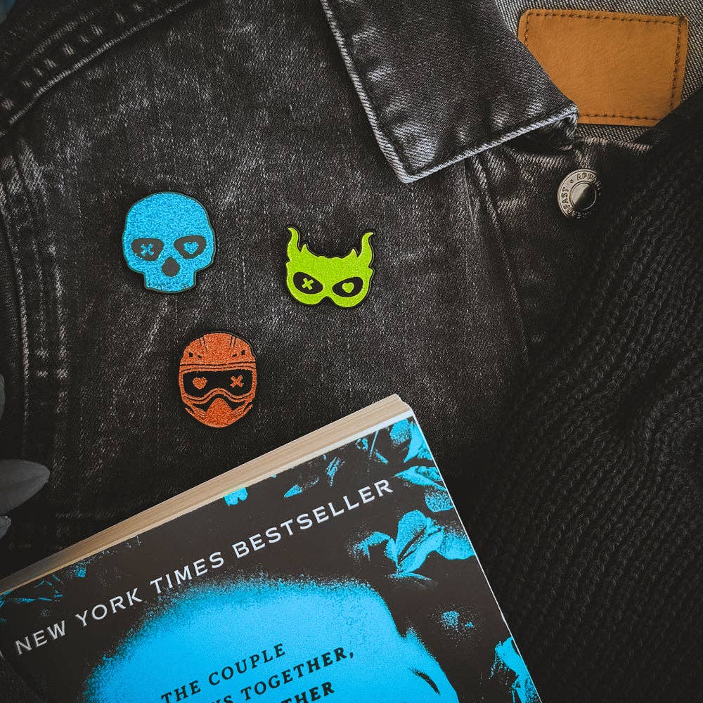 ConQuest Journals - Into Darkness Series: Masked Men of Darkness Enamel Pins (3-Pack)