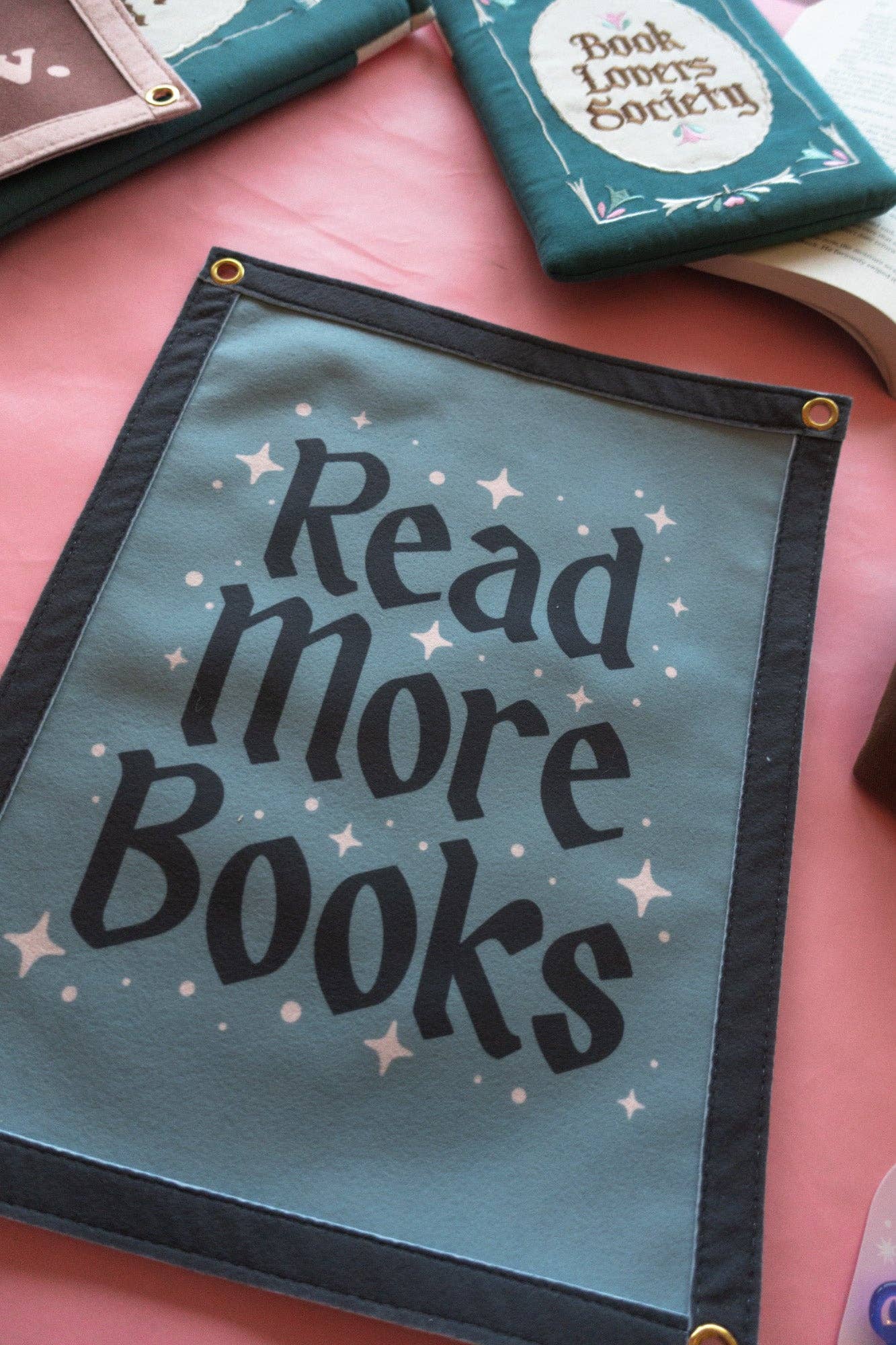 Read More Books Felt Banner