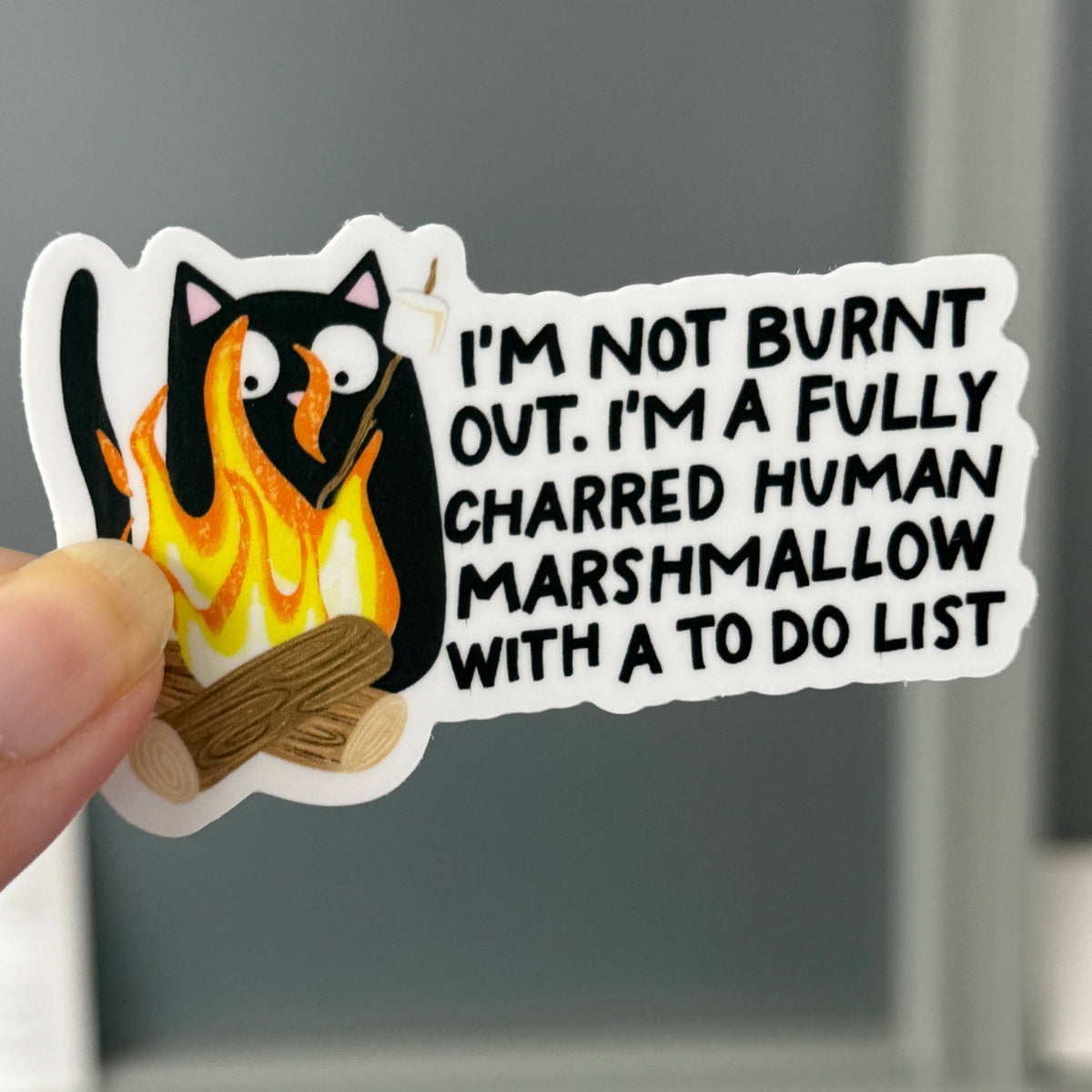 Sprinkles Studios - Charred Human Marshmallow Vinyl Sticker