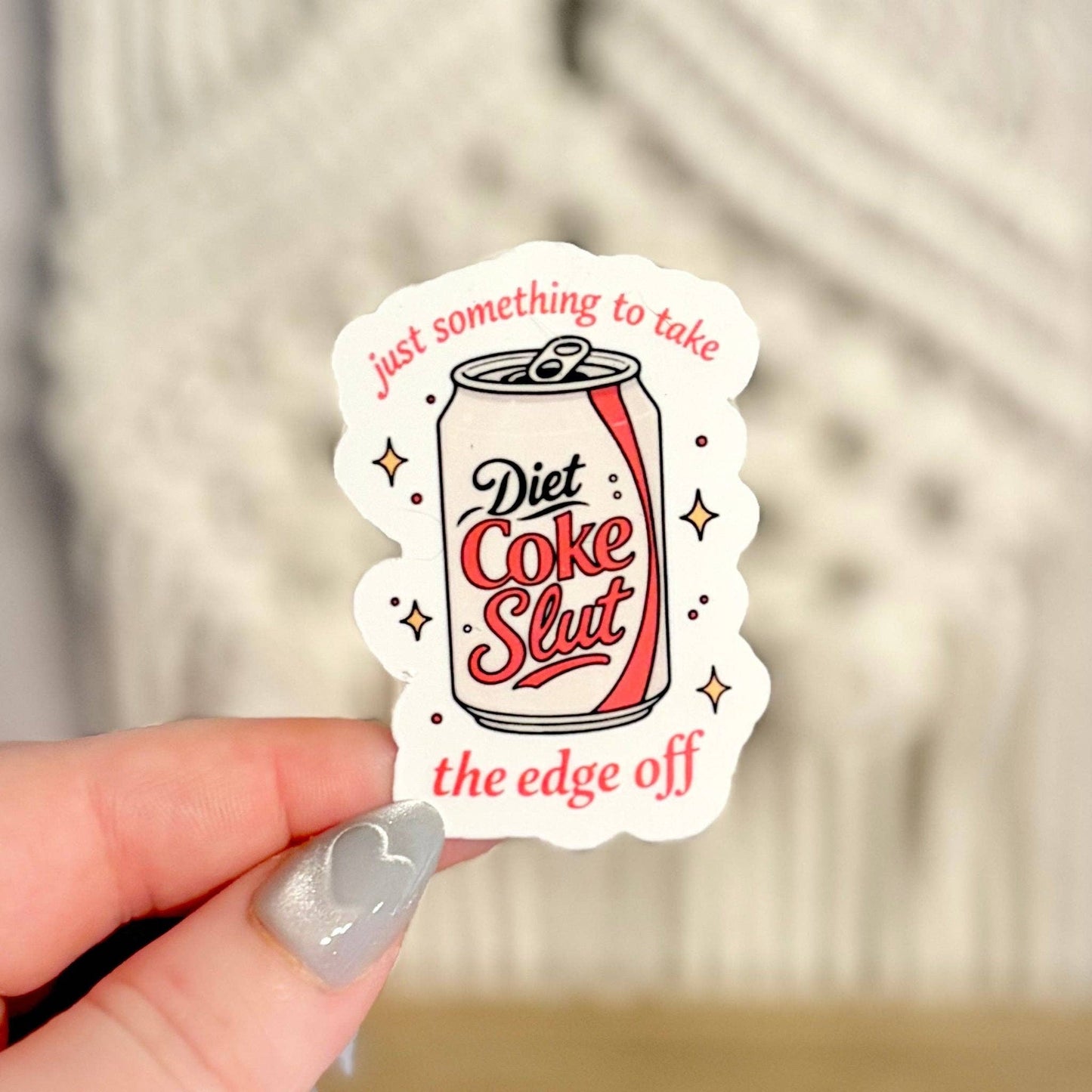 Awfullynerdy.co - Just Something to take the Edge Off Diet Coke Sticker
