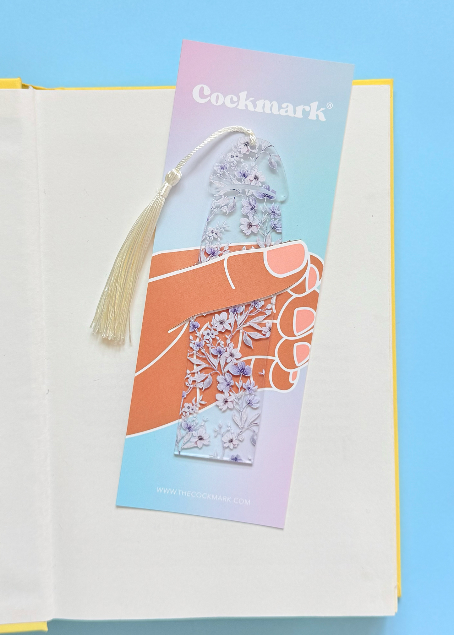 Cockmark - Floral Cockmark Bookmark