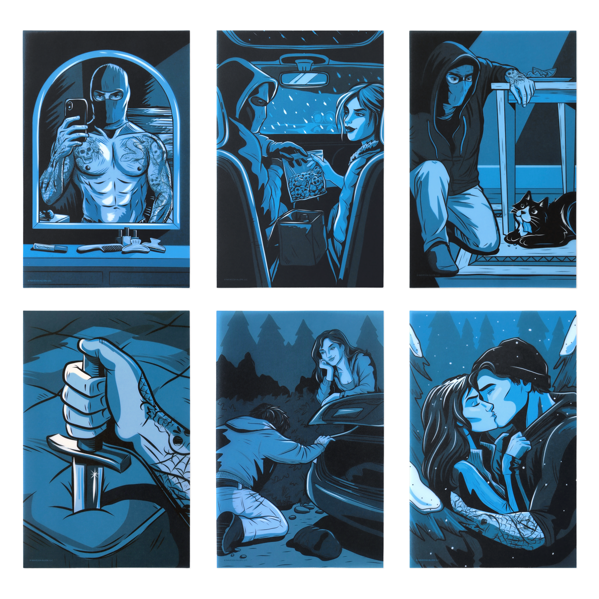 ConQuest Journals - Lights Out Book Scene Illustrations (6-Pack)