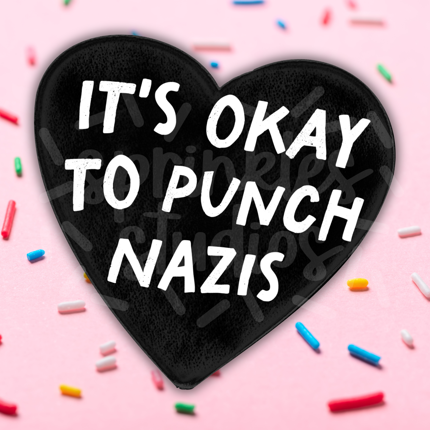 Punch Nazis Vinyl Sticker