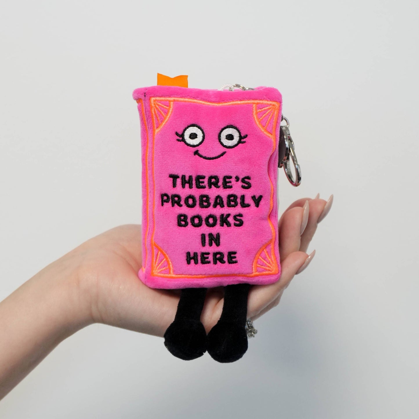 Punchkins - "There's Probably Books In Here" Book Plush Bag Charm