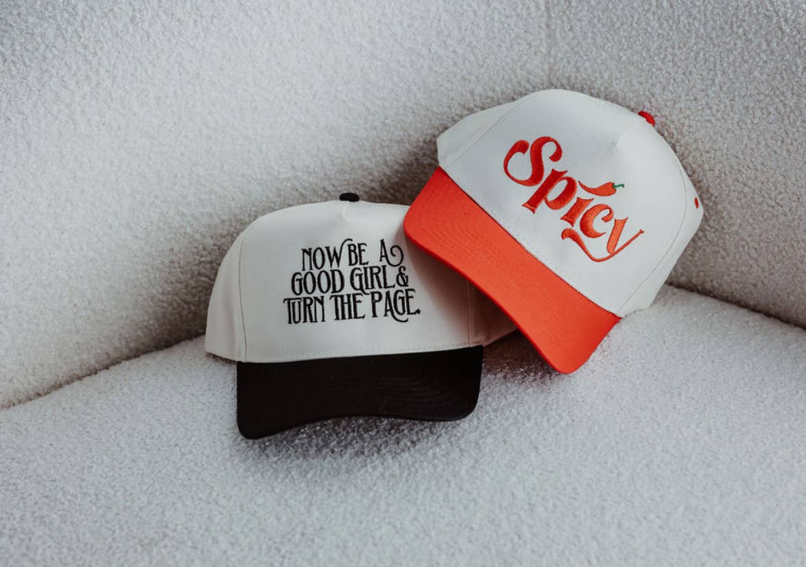 Spicy Vintage Embroidered Trucker Hat