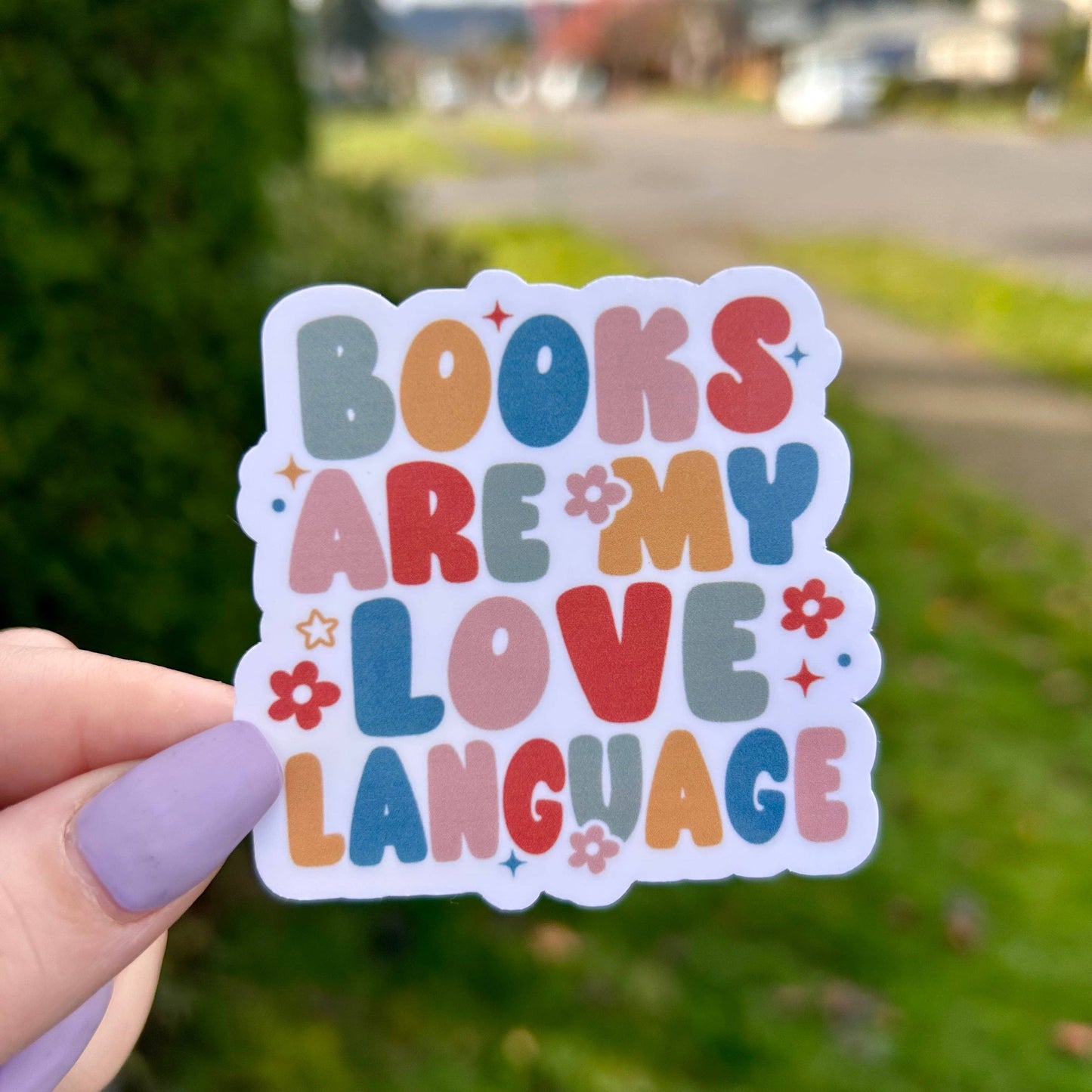 Awfullynerdy.co - Books Are My Love Language Sticker