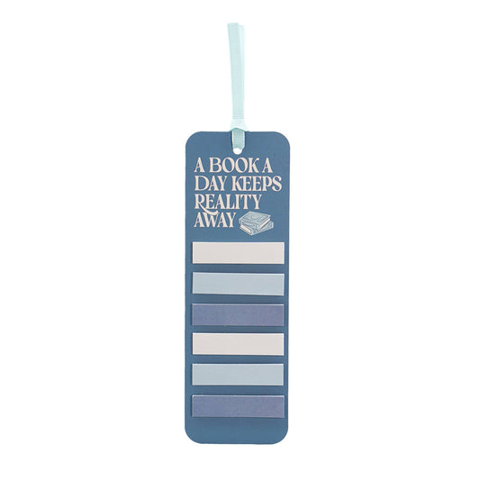 Half Moon Bay By Design - Book Lover Bookmark with Sticky Tabs - Reality Away