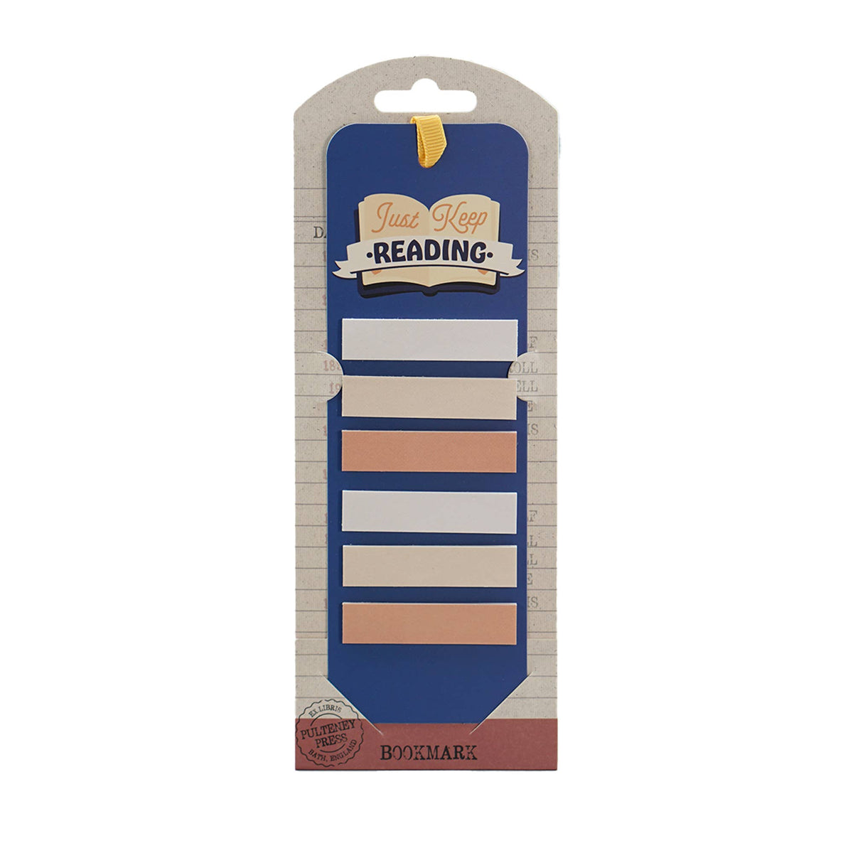 Half Moon Bay By Design - Book Lover Bookmark with Sticky Tabs - Keep Reading