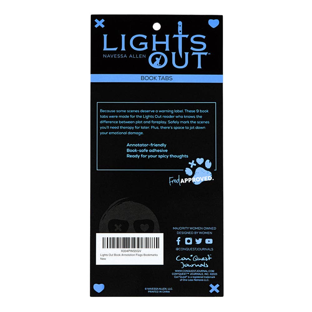ConQuest Journals - Lights Out Book Annotation Tabs (270-Pack)