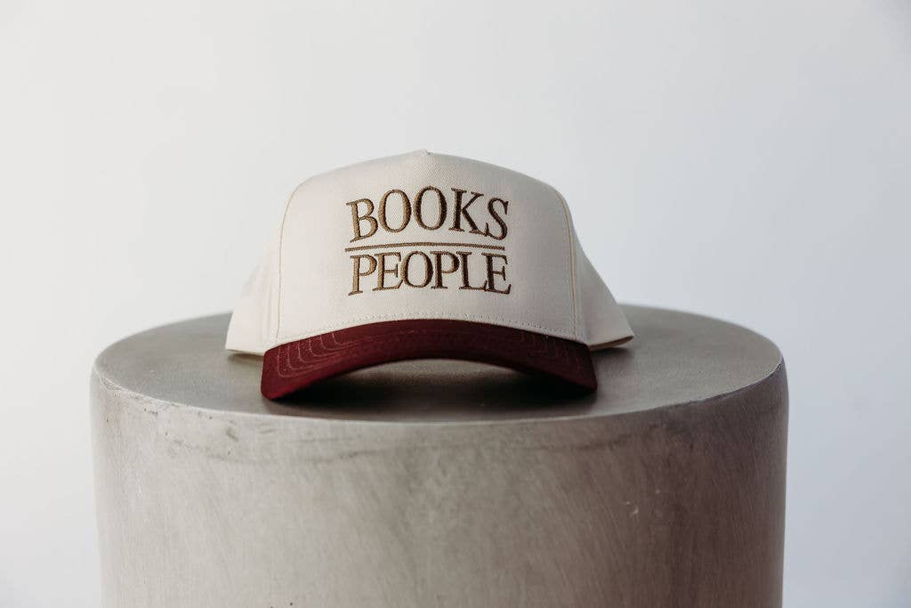 Books/People Vintage Embroidered Trucker Hat