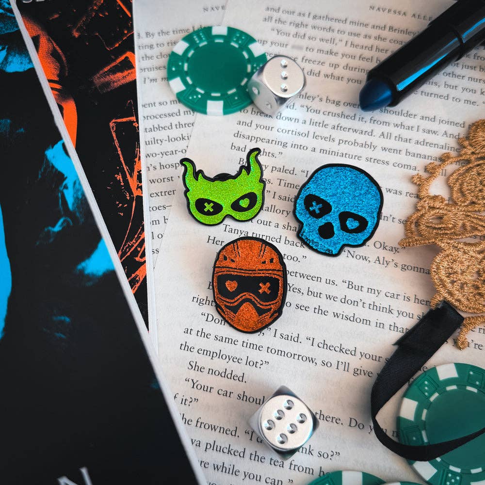 ConQuest Journals - Into Darkness Series: Masked Men of Darkness Enamel Pins (3-Pack)