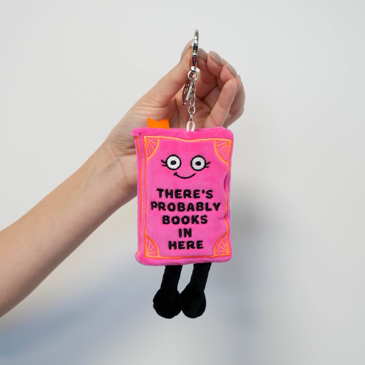 Punchkins - "There's Probably Books In Here" Book Plush Bag Charm