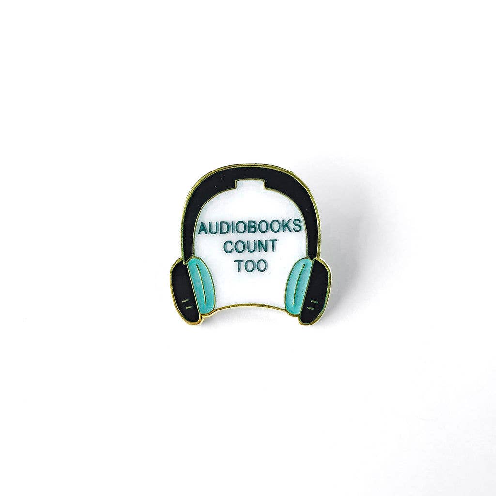 Team Audiobooks Enamel Pin // Bookish // Book Pin // Bookstore // Book Club // Book Lover Gift // Lapel Pin // Collar Pin // Audiobook