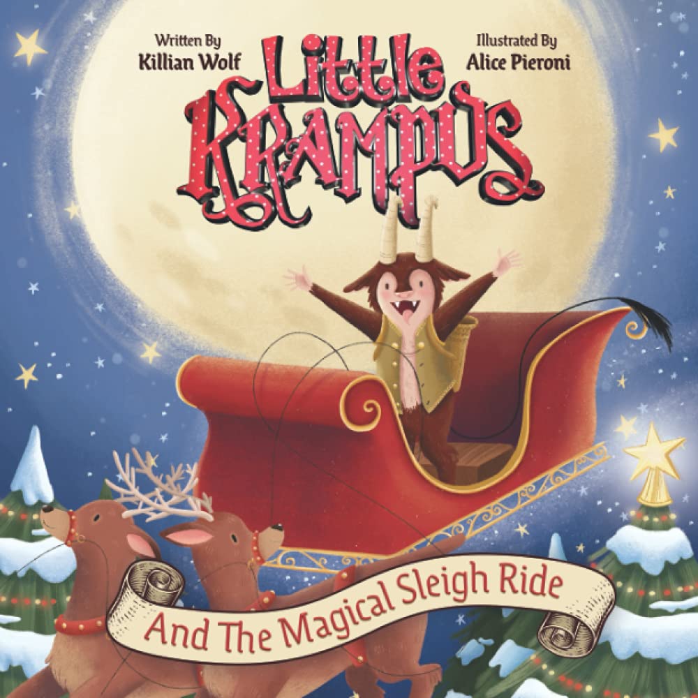 Little Krampus And The Magical Sleigh Ride: (Christmas Book for Kids, Children's Book, Holiday Picture Book) cover image