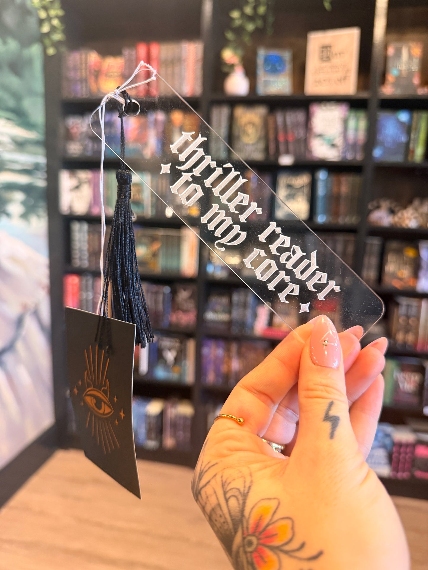 DD- thriller reader acrylic bookmark