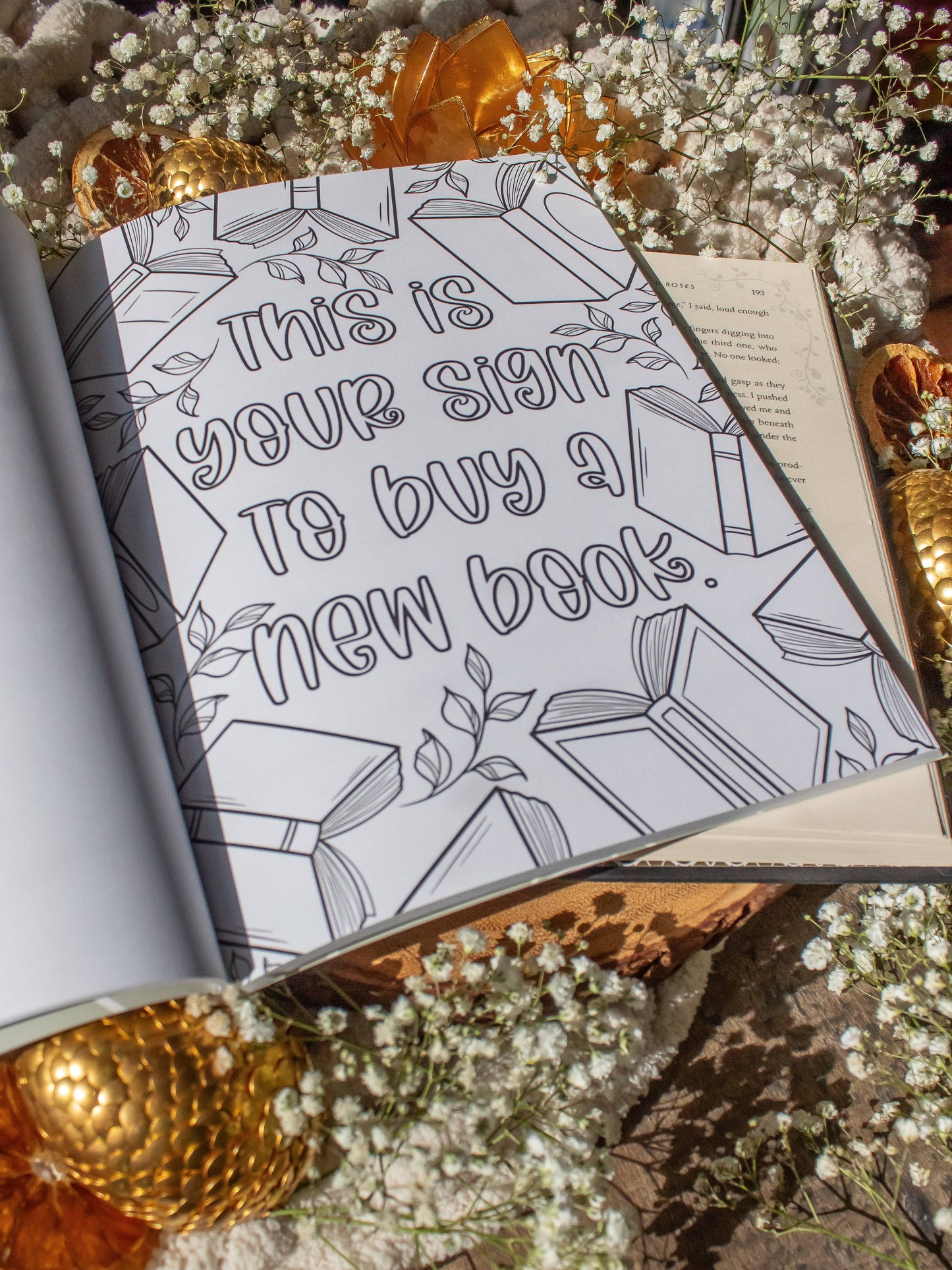 Meaggie Moos - Bookish Coloring Book | 40 Coloring Pages For Adult Readers