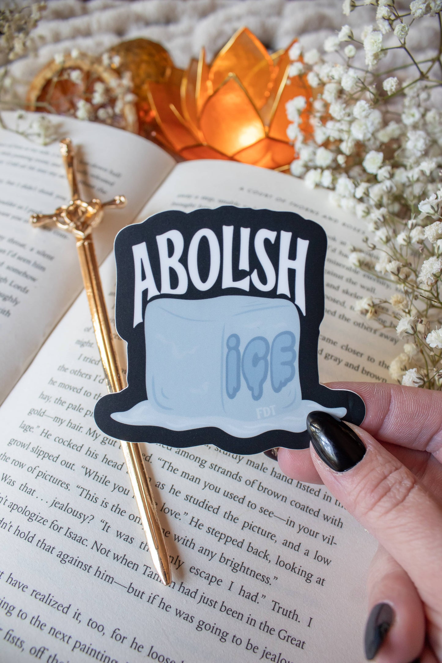 Abolish ICE Ice Cube Waterproof Vinyl Sticker