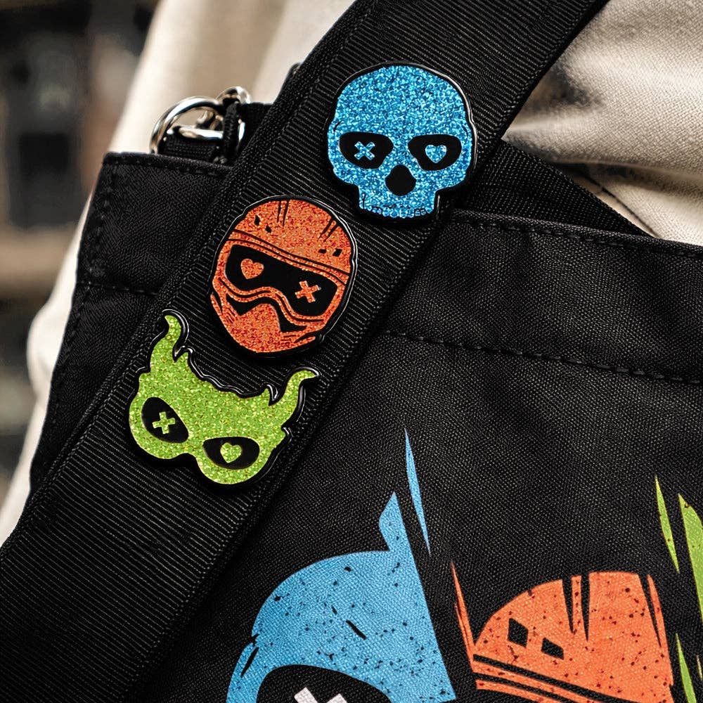ConQuest Journals - Into Darkness Series: Masked Men of Darkness Enamel Pins (3-Pack)