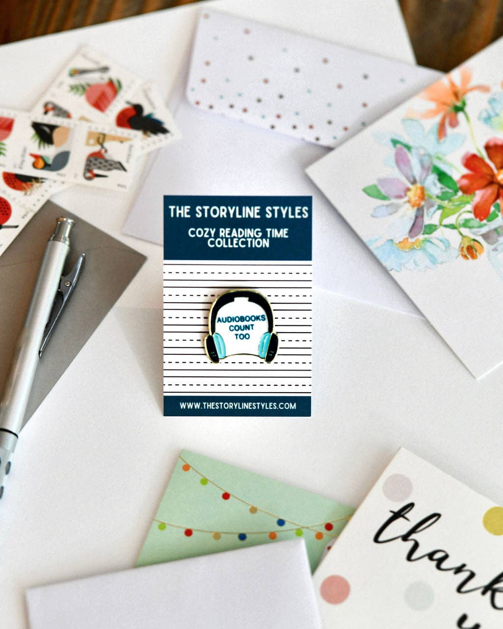 Team Audiobooks Enamel Pin // Bookish // Book Pin // Bookstore // Book Club // Book Lover Gift // Lapel Pin // Collar Pin // Audiobook
