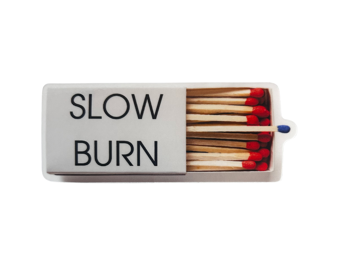Slow Burn Matchbook Sticker for Romance Readers
