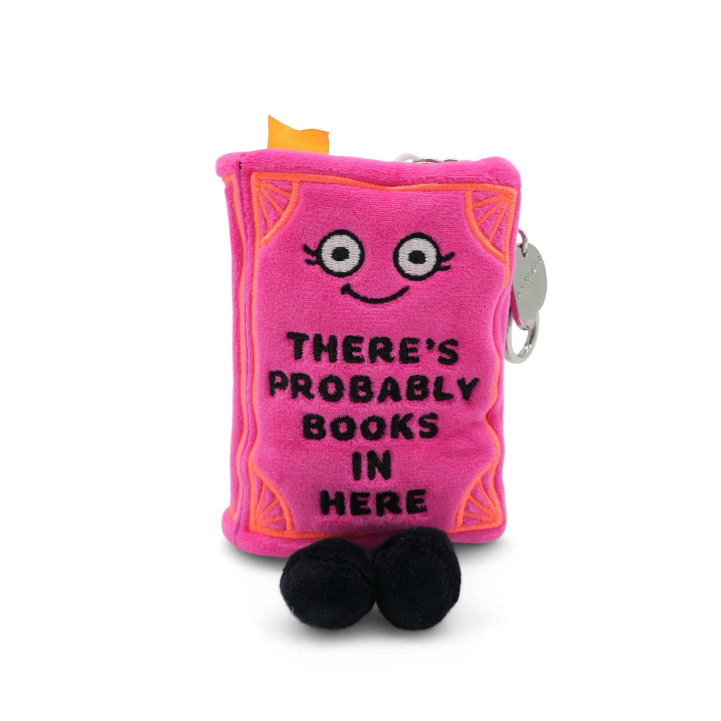 Punchkins - "There's Probably Books In Here" Book Plush Bag Charm