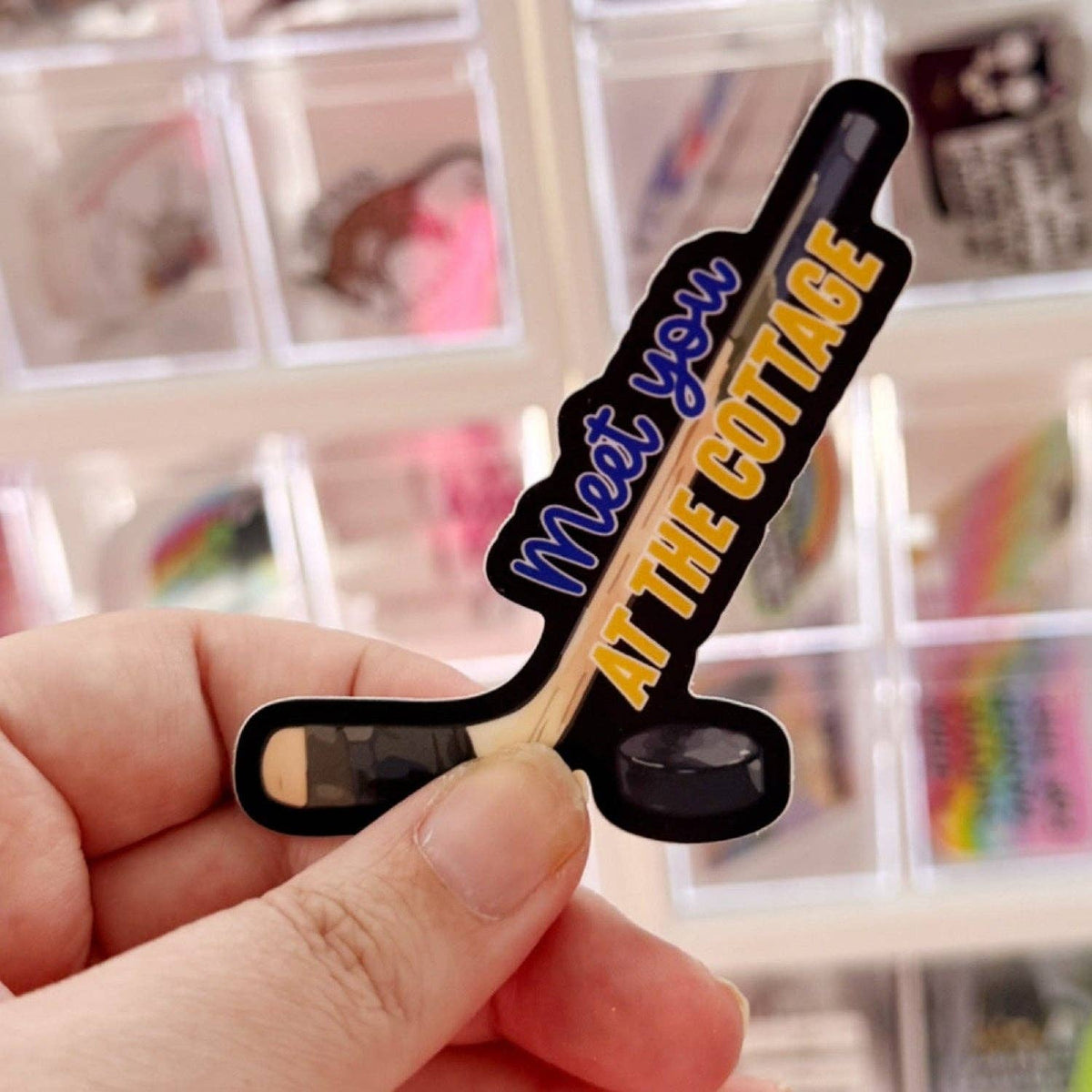 Sprinkles Studios - Meet You At The Cottage Vinyl Sticker | Hockey Romance Sticker