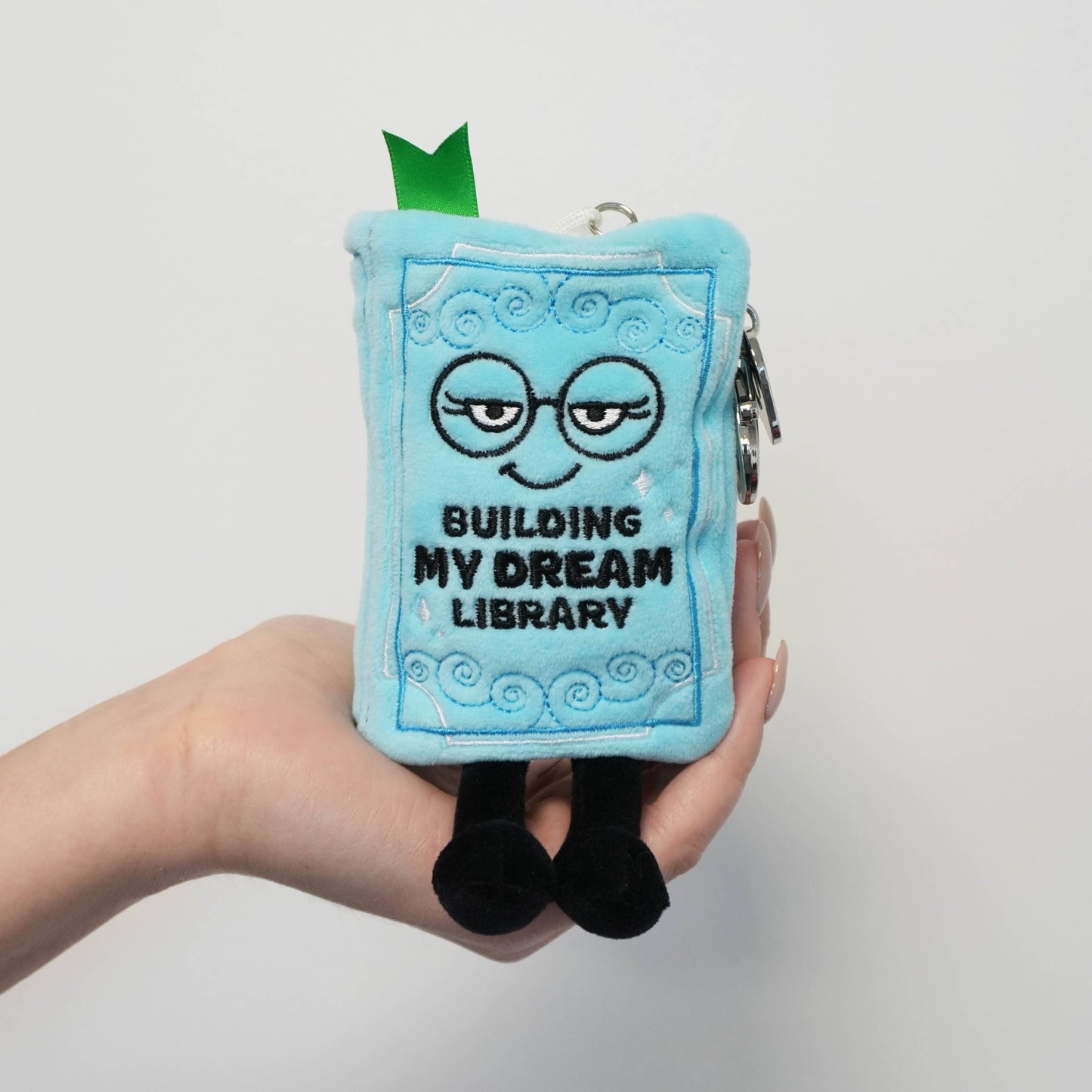 Punchkins - "Building My Dream Library" Book Plush Bag Charm