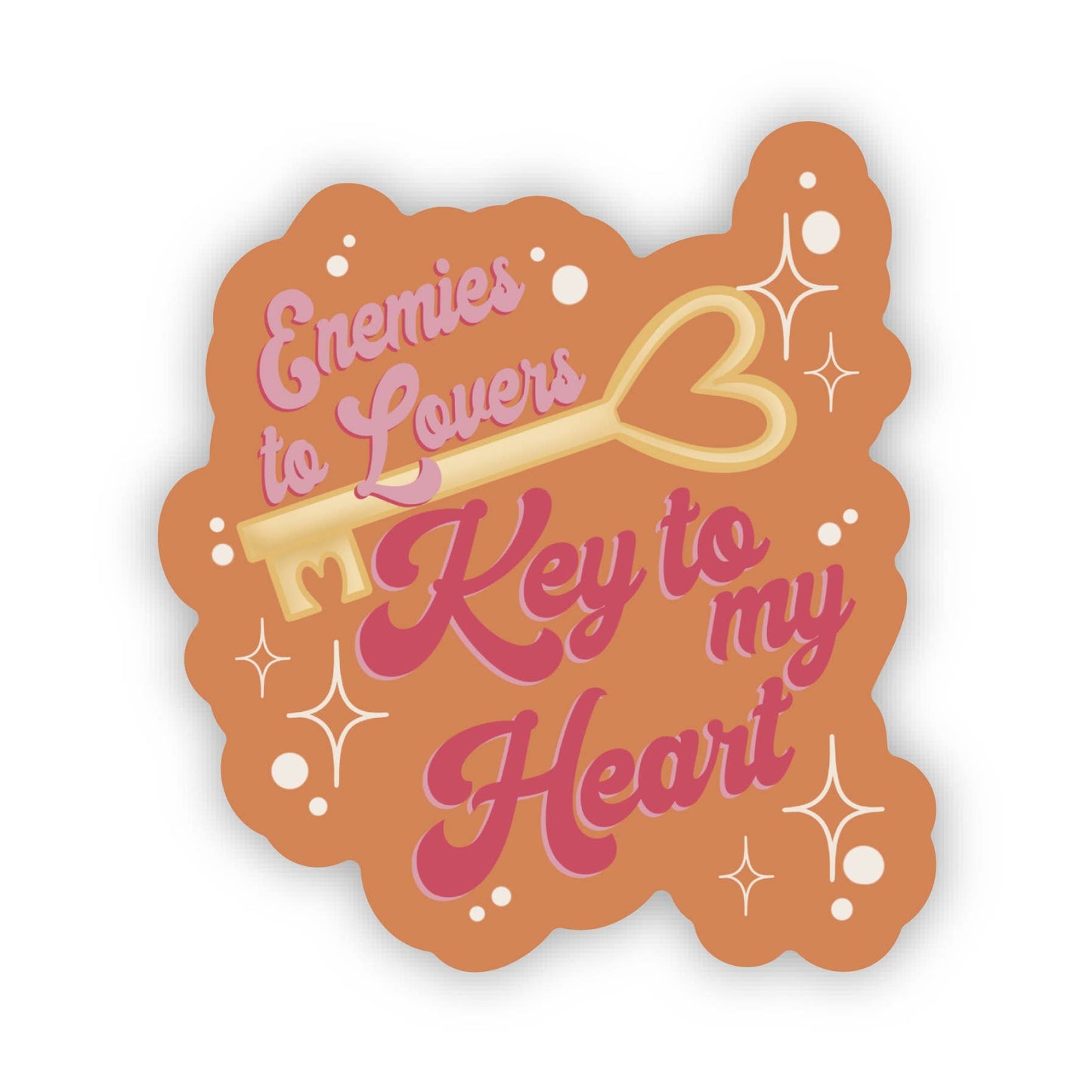 Meaggie Moos - Enemies to Lover Key to my Heart Waterproof Vinyl Sticker