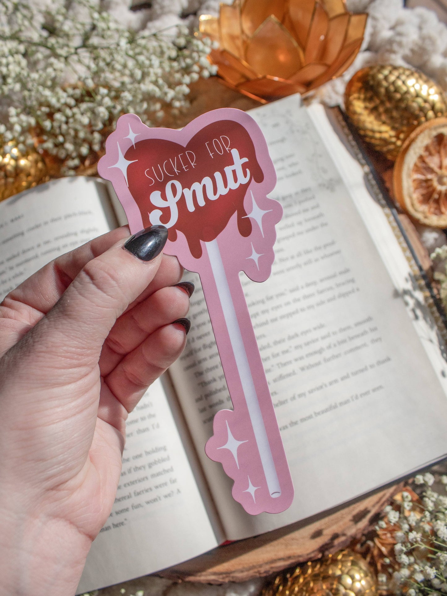 Sucker for Smut Die-Cut Bookmark