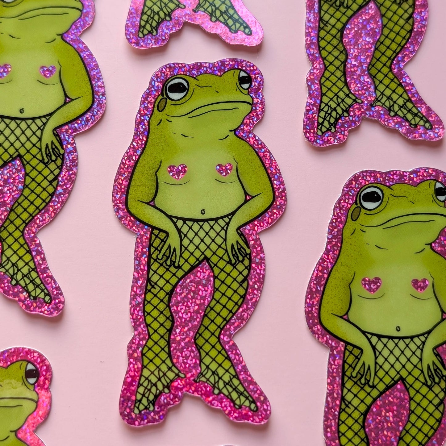 Luxe Trauma - Sexy frog sticker glitter pride funny cute