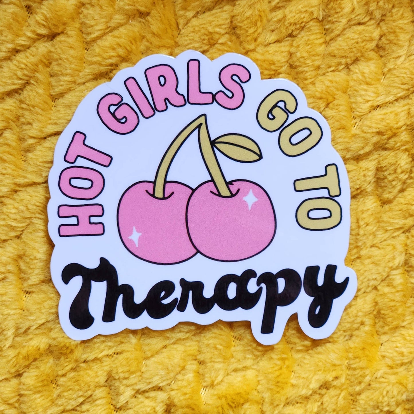 Luxe Trauma - Hot girls go to therapy sticker hydroflask journal planner
