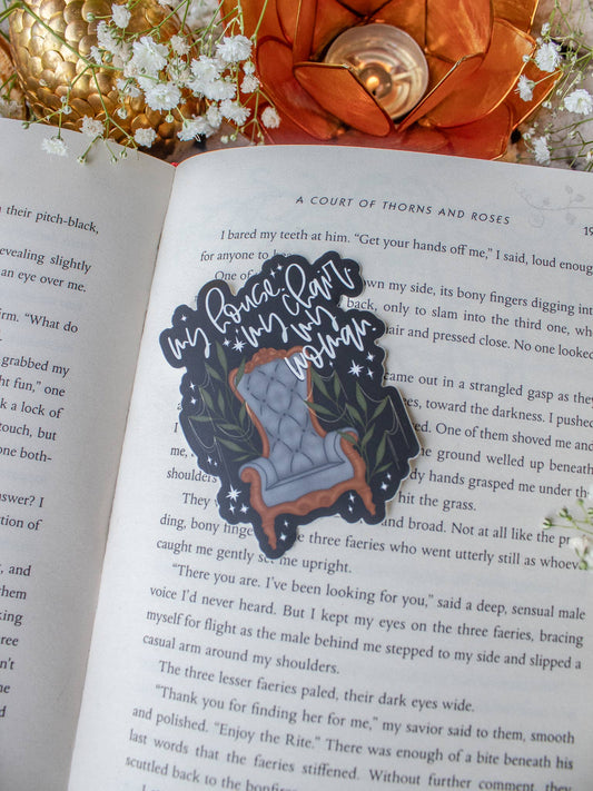 Meaggie Moos - Fourth Wing | Xaden's Throne - My House My Woman Sticker