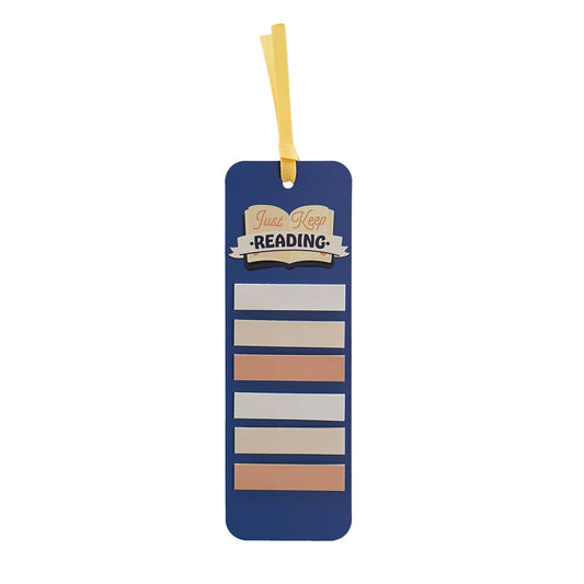 Half Moon Bay By Design - Book Lover Bookmark with Sticky Tabs - Keep Reading
