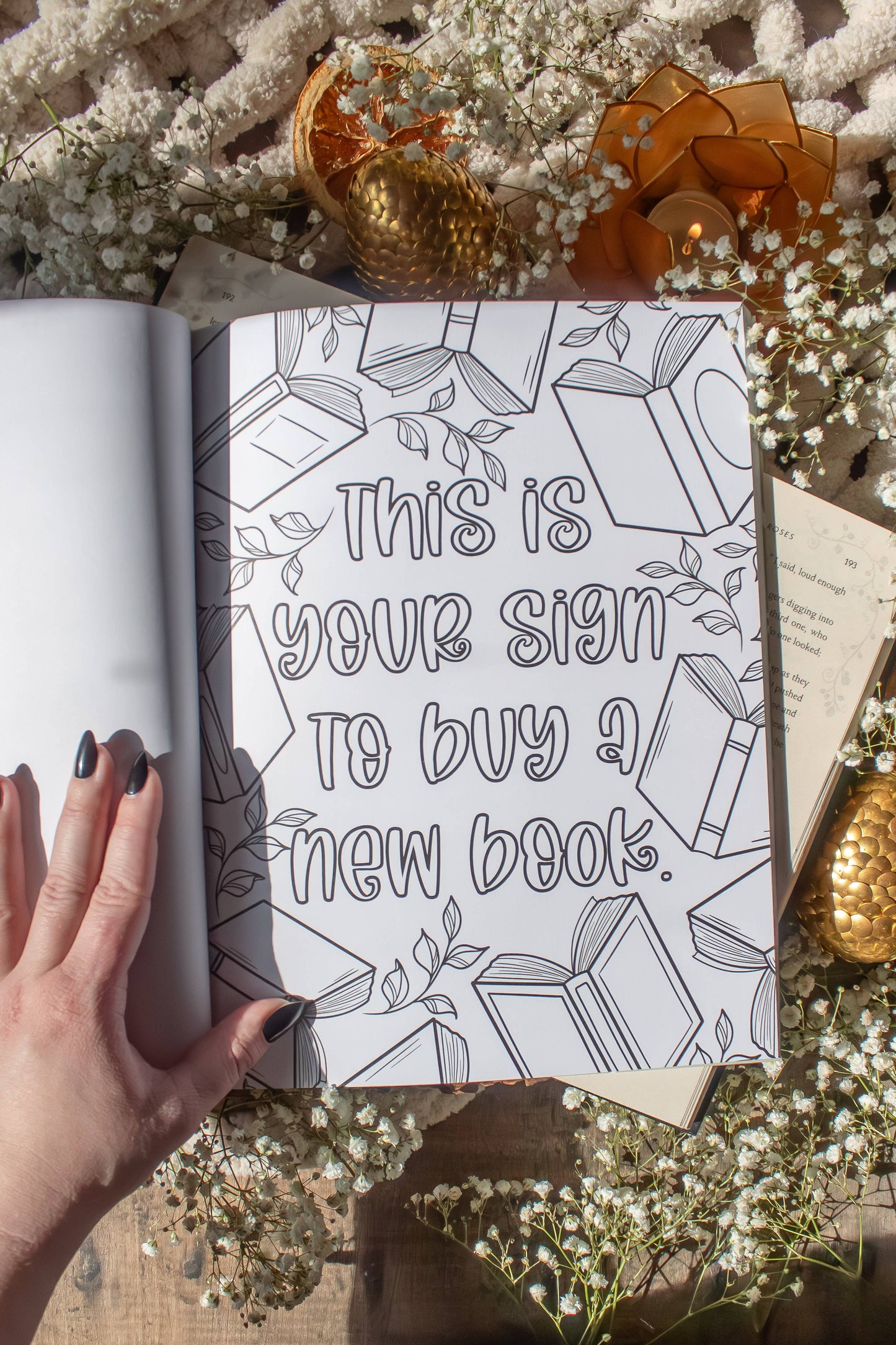 Meaggie Moos - Bookish Coloring Book | 40 Coloring Pages For Adult Readers