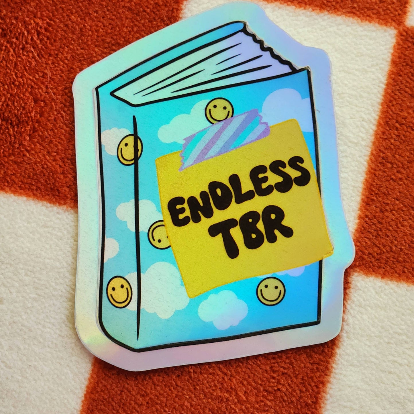 Endless TBR sticker hydroflask planner cute reading books