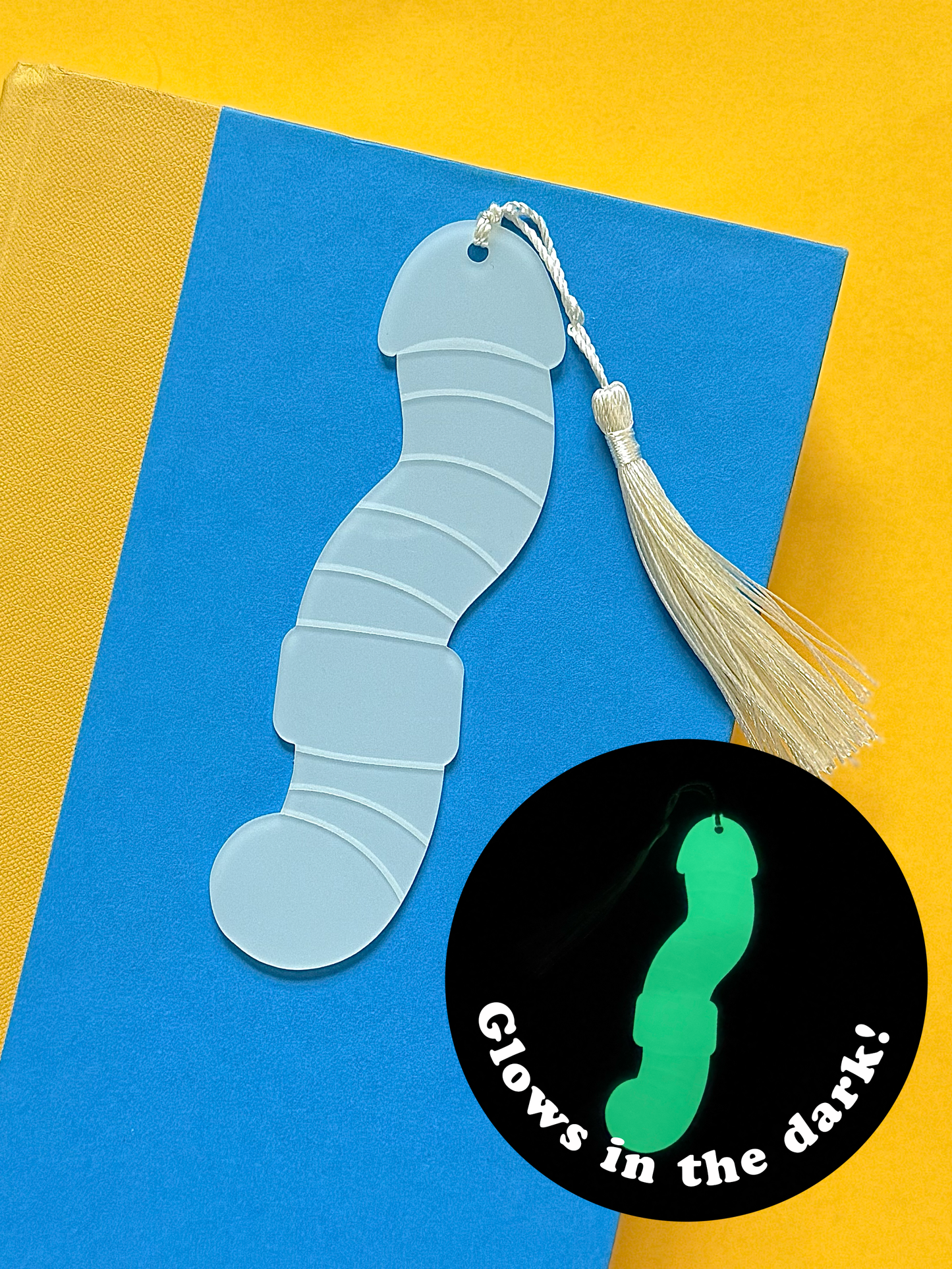 Cockmark - Glow Worm Cockmark Bookmark